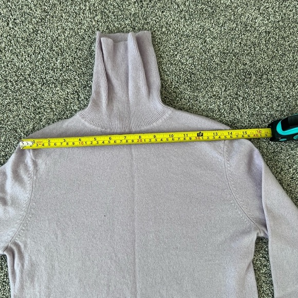 Charter Club Lilac Turtleneck 100% Cashmere Pullover Sweater Full Sleeve Size S - Picture 4 of 8